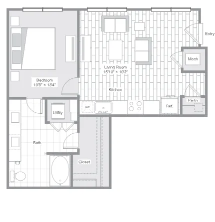 Belt & Main Apartments Richardson Floor Plan 2