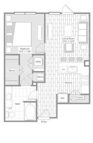 Belt & Main Apartments Richardson Floor Plan 4
