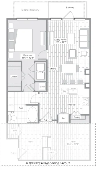 Belt & Main Apartments Richardson Floor Plan 6