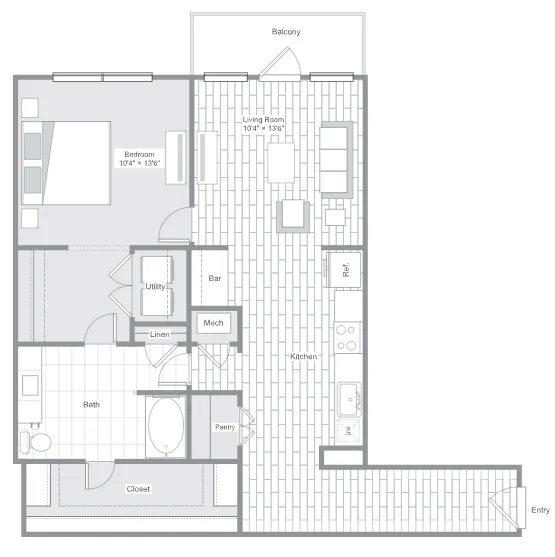 Belt & Main Apartments Richardson Floor Plan 7
