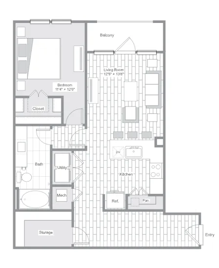 Belt & Main Apartments Richardson Floor Plan 8
