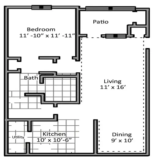 Bridgemoor at DeSoto Floorplan 1