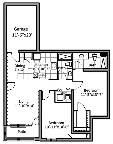 Bridgemoor at DeSoto Floorplan 4