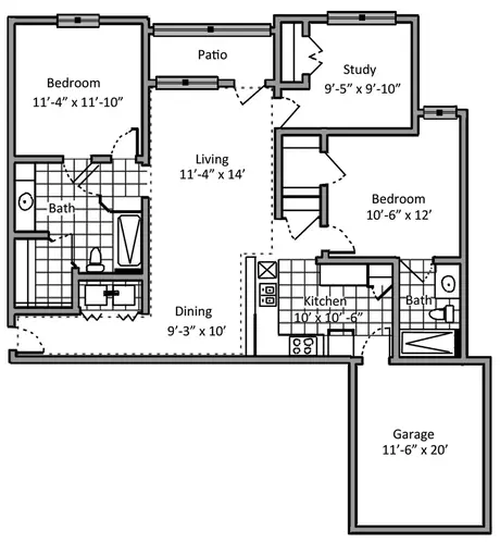 Bridgemoor at DeSoto Floorplan 6