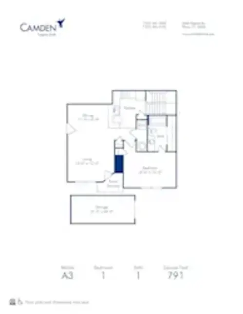 Camden Legacy Creek Plano Floor plan 1