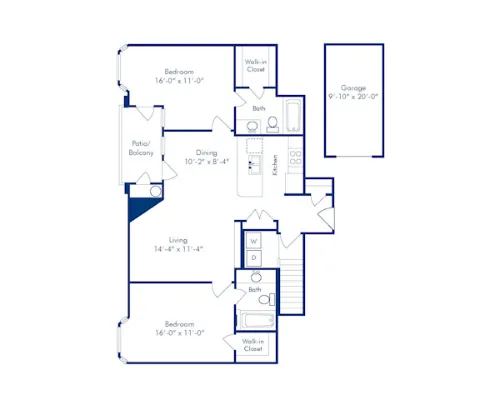 Camden Legacy Park Plano FloorPlan 7