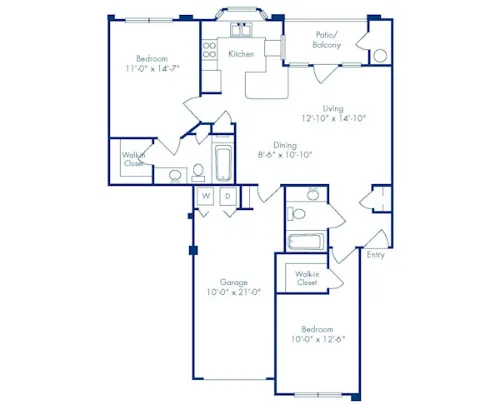 Camden Legacy Park Plano FloorPlan 8