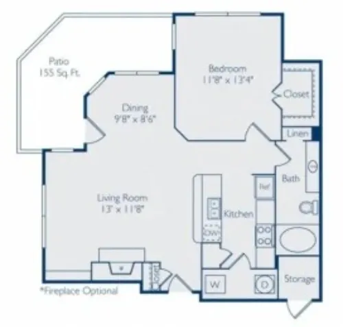 Carrington Park Apartments Plano FloorPlan 2