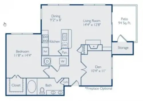 Carrington Park Apartments Plano FloorPlan 4