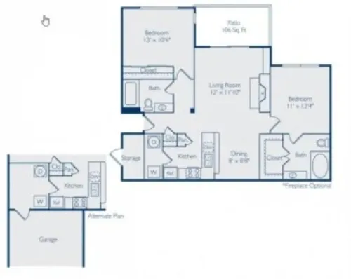 Carrington Park Apartments Plano FloorPlan 5