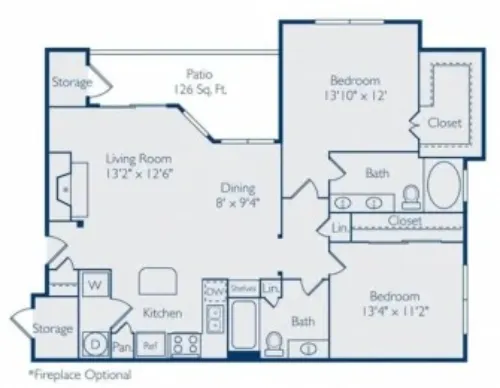 Carrington Park Apartments Plano FloorPlan 7