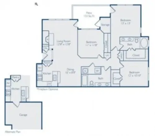 Carrington Park Apartments Plano FloorPlan 8
