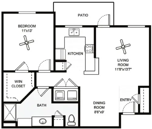 Chateau McKinney FloorPlan 6