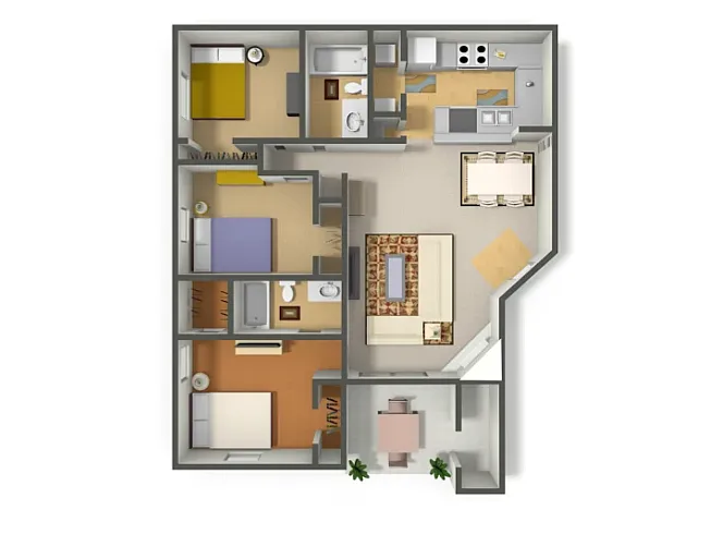 Collin Creek Apartments Plano Apartment Floor Plan