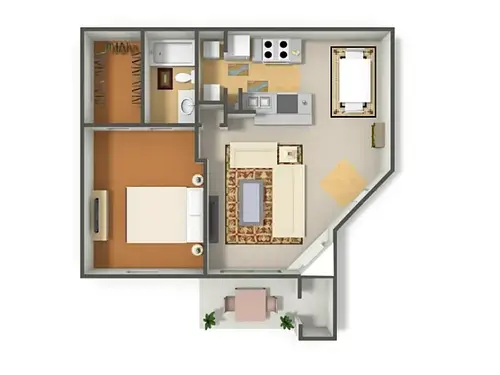 Collin Creek Apartments Plano Floorplan 2