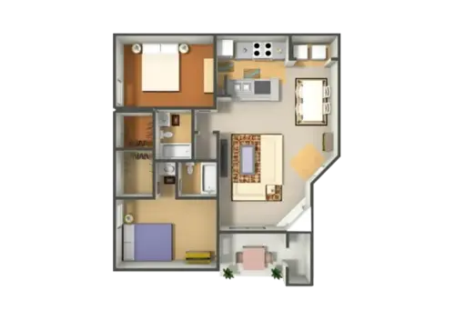 Collin Creek Apartments Plano Floorplan 4