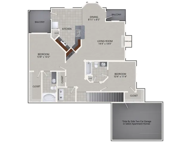 Cottonwood Ridgeview Plano Apartment Floor Plan 12
