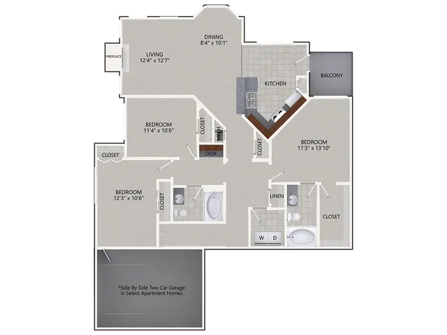 Cottonwood Ridgeview Plano Apartment Floor Plan 16