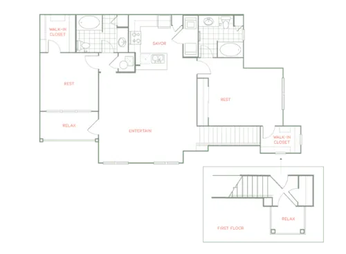 Creekside Townhomes Richardson FloorPlan 5