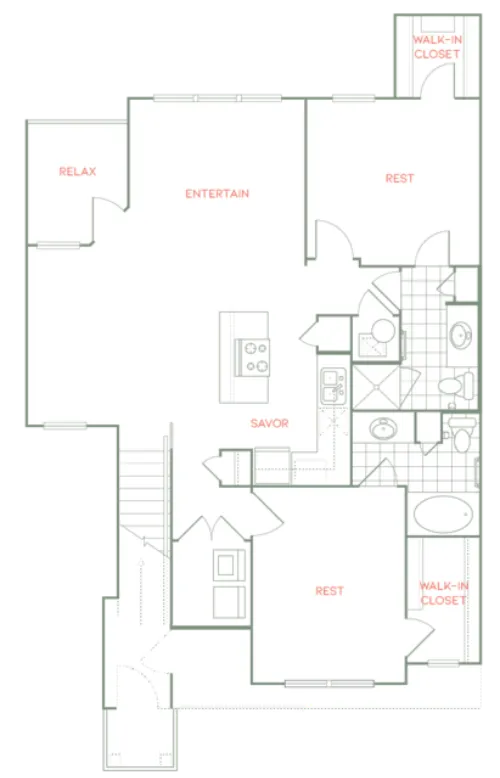 Creekside Townhomes Richardson FloorPlan 6