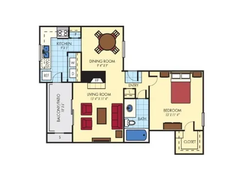 Creekside Village Plano Floor plan 1