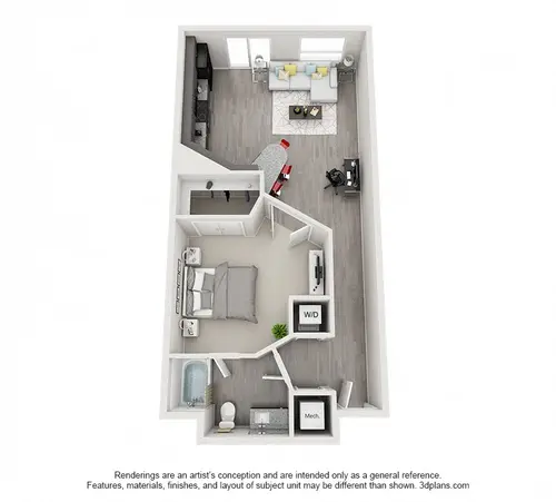 Echo Apartments Dallas Floorplan 1