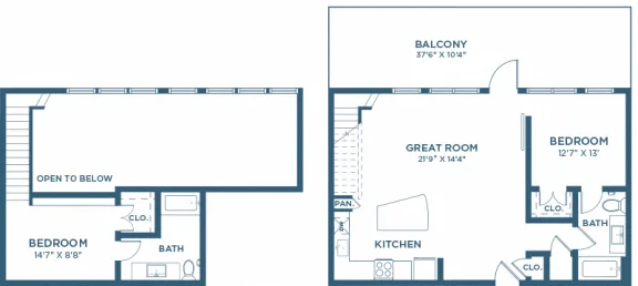 Echo Apartments Dallas Floorplan 14
