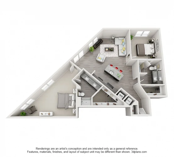 Echo Apartments Dallas Floorplan 15