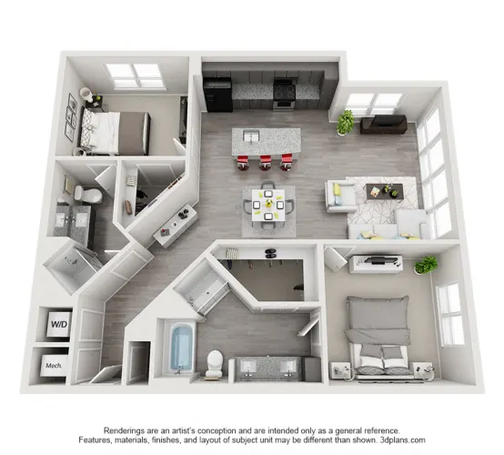 Echo Apartments Dallas Floorplan 16