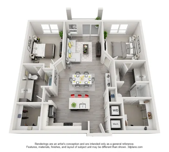 Echo Apartments Dallas Floorplan 17