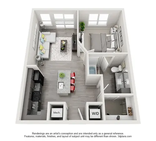 Echo Apartments Dallas Floorplan 2