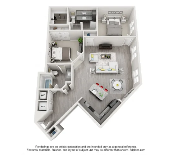 Echo Apartments Dallas Floorplan 21