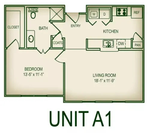 Evergreen at Arbor Hills FloorPlan 1
