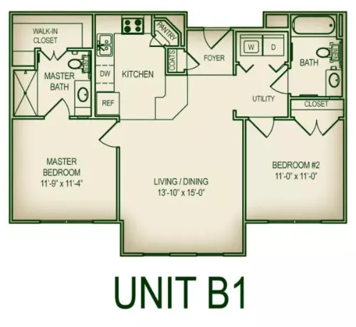 Evergreen at Arbor Hills FloorPlan 2