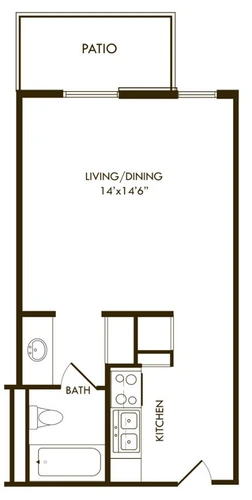 Forest Dale Apartments Floorplan 1