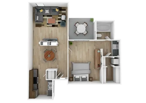 Fox Trails Apartments Plano Floorplan 1