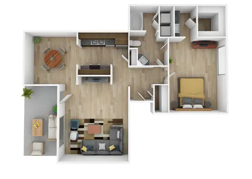 Fox Trails Apartments Plano Floorplan 2