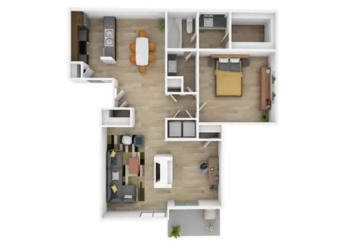 Fox Trails Apartments Plano Floorplan 3