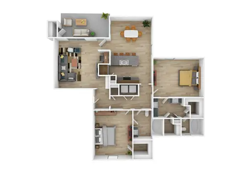 Fox Trails Apartments Plano Floorplan 4