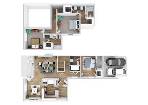 Fox Trails Apartments Plano Floorplan 5