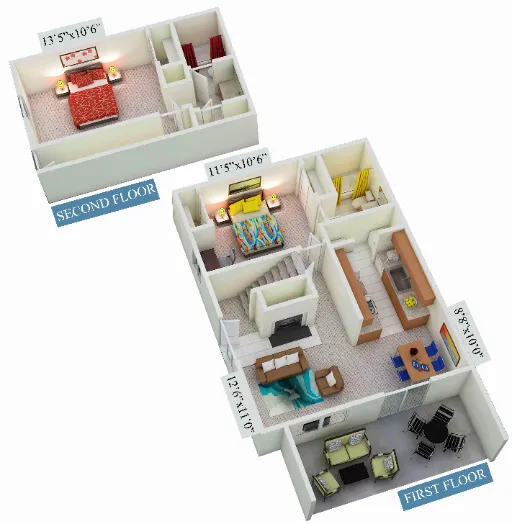 Galleria Townhomes Carrollton Floorplan 3