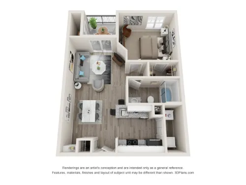 Gateway East at the Arts District Dallas Floorplan 1