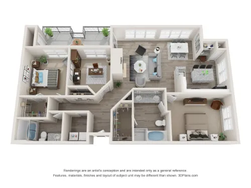 Gateway East at the Arts District Dallas Floorplan 14