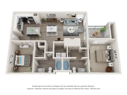 Gateway East at the Arts District Dallas Floorplan 15