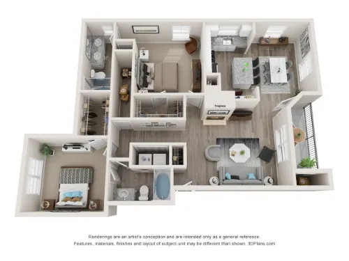 Gateway East at the Arts District Dallas Floorplan 16