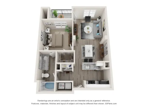 Gateway East at the Arts District Dallas Floorplan 2