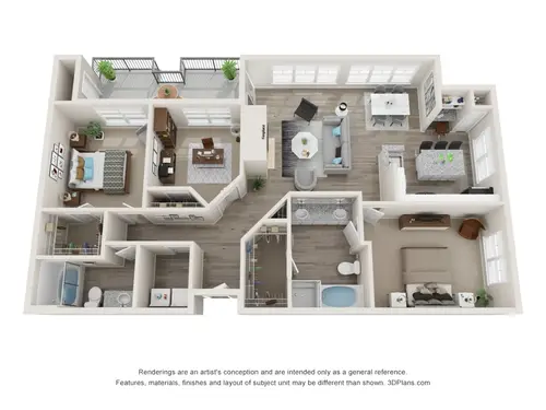 Gateway East at the Arts District Dallas Floorplan 23