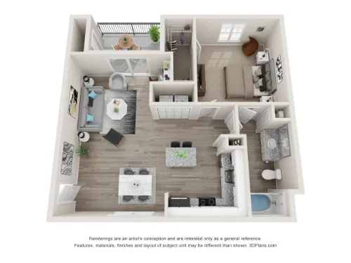 Gateway East at the Arts District Dallas Floorplan 3