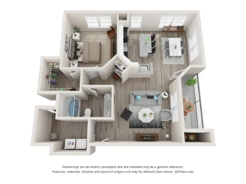 Gateway East at the Arts District Dallas Floorplan 5