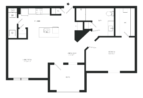 Gray Branch Apartments McKinney FloorPlan 2